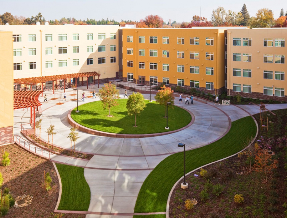 American River Courtyard at Sacramento State