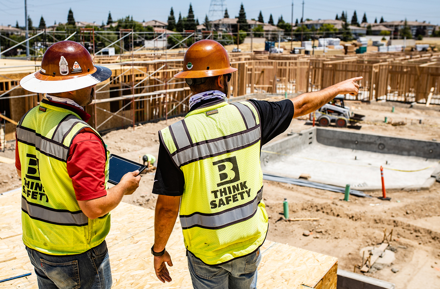 Brad Gebhart and Dominic Brown managing construction on Holden IL Roseville-XSiGHT