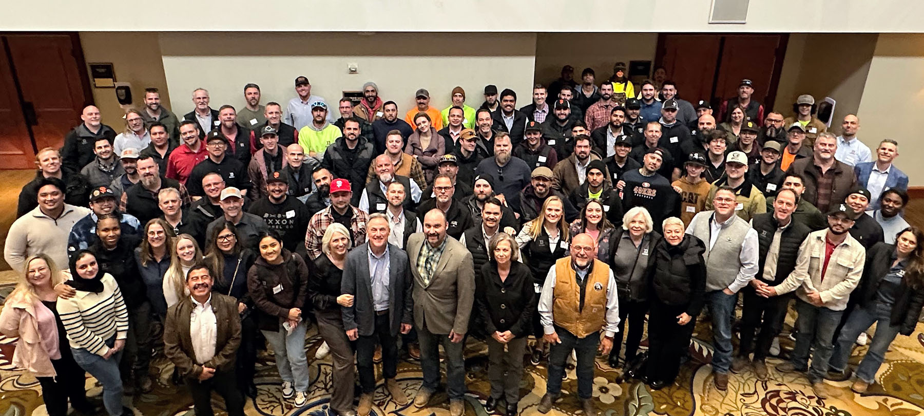 Brown Construction Staff Gathered at 2024 ESOP Announcement