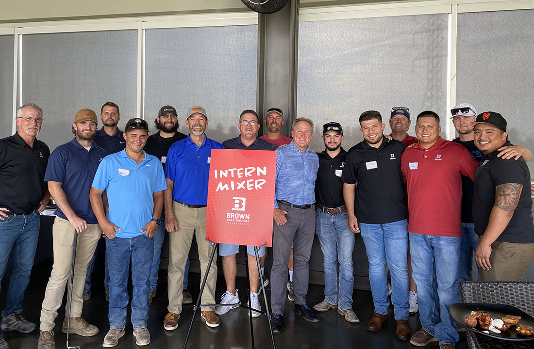 Brown Construction Intern Mixer at Topgolf Roseville