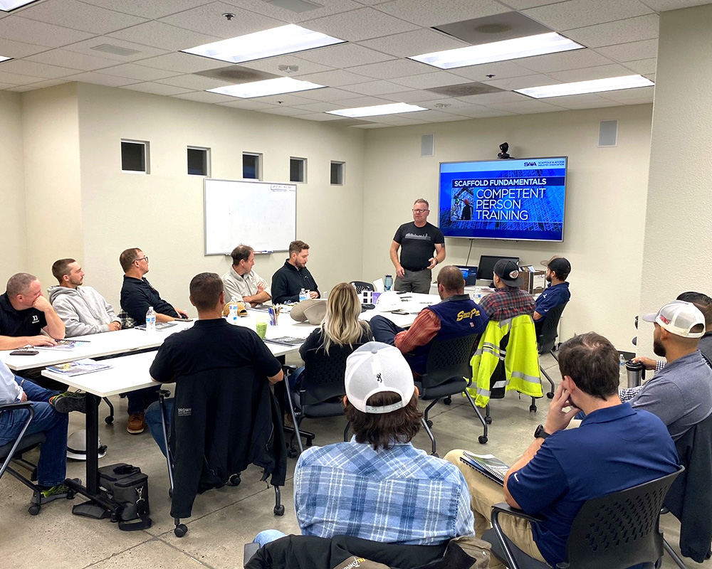 Scaffold Safety Training at Brown Construction